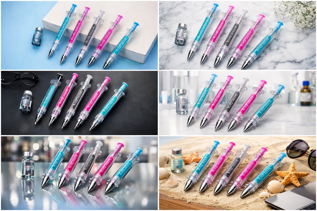 👩‍⚕️😜💉Novelty ballpoint pens, fun nurse/doctor role-playing party supplies, suitable for women and adults