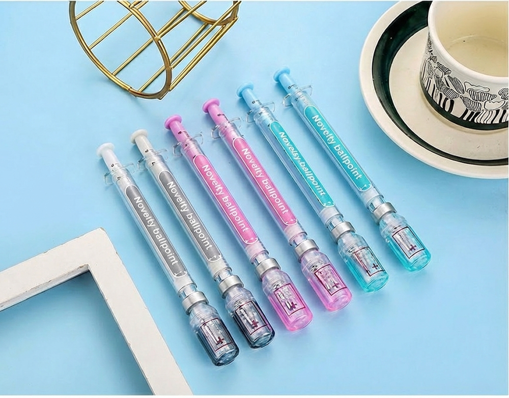 👩‍⚕️😜💉Novelty ballpoint pens, fun nurse/doctor role-playing party supplies, suitable for women and adults